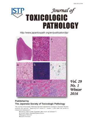 Journal of Toxicologic Pathology Vol.29 No.1